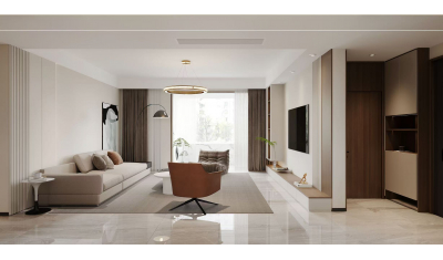 首發 - 泰安江山里149平現代暖居風格，主案設計師姜其悅【輕舟出品】